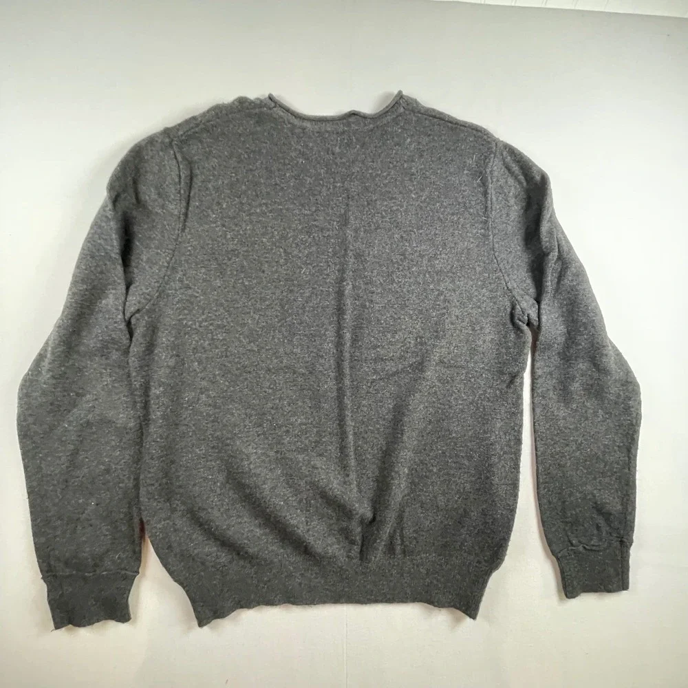 GAP Men's Dark Gray Merino Wool Blend Crew Roll Neck Sweater Size XL‎