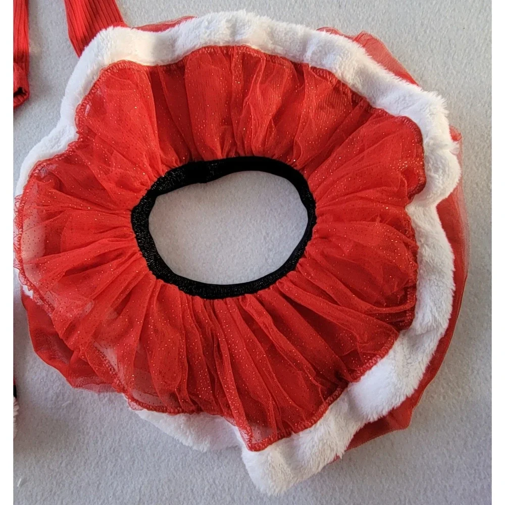 Baby Essentials Santa Tutu Size‎ 3(1)-6(1)-9(1)-18(3)-24(1) Months Red/Black