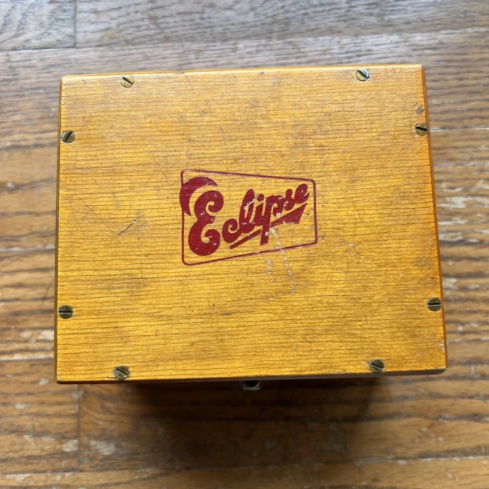 Vintage Eclipse Wood Box Machinist Tool Box