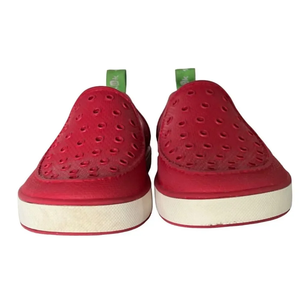 Sanuk Water Shoes Girls Lil Walker 2.5 Red Loafer Flat Slip On Washable‎ Beach