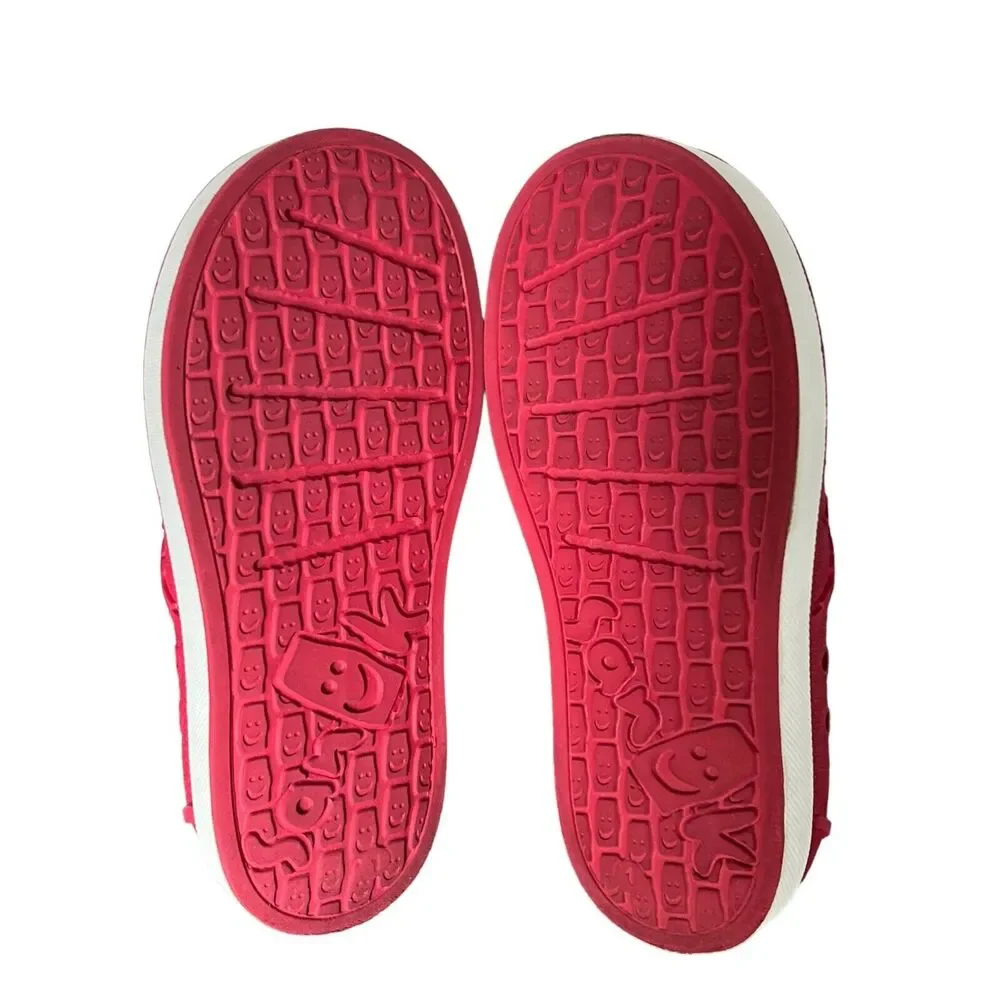 Sanuk Water Shoes Girls Lil Walker 2.5 Red Loafer Flat Slip On Washable‎ Beach