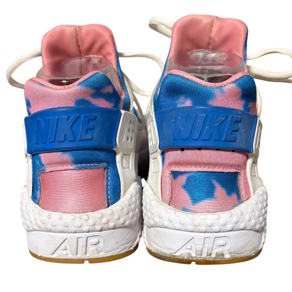 Nike Air Huarache Athletic Shoes Tie Dye Pink Blue Women's‎ Size 8.5 AQ0551 100