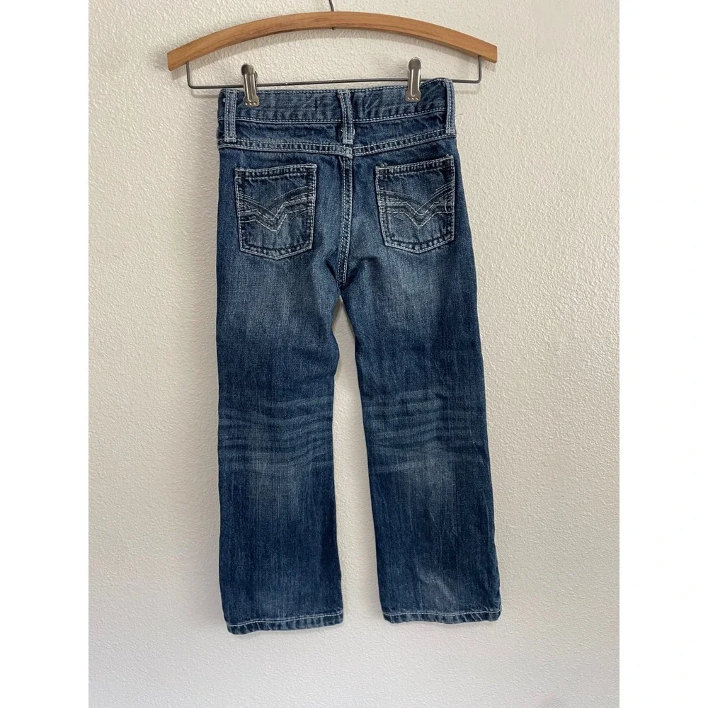 Wrangler 20X Jeans Kids Size 8 Blue Excellent Western Adjustable Waist Straight