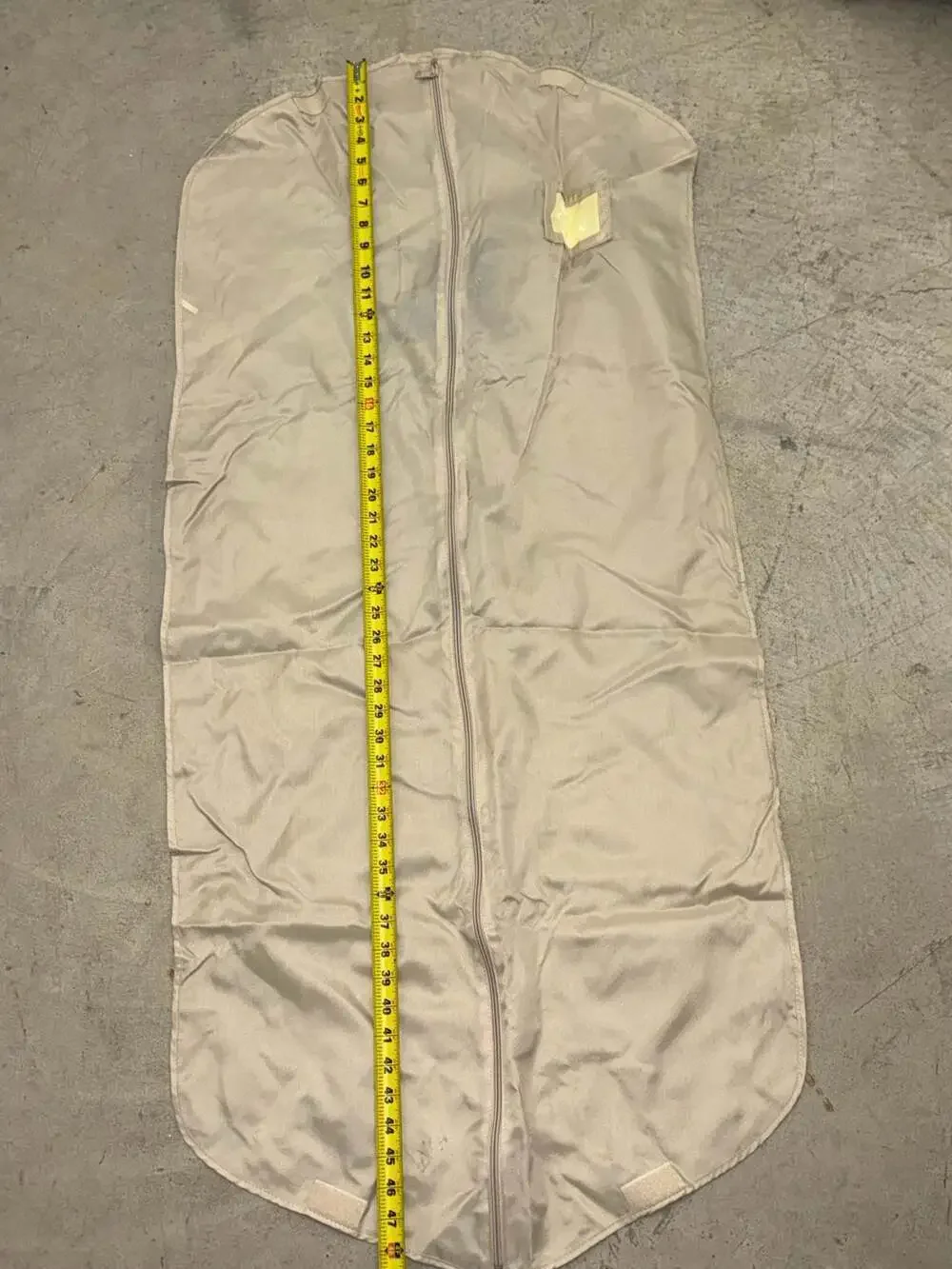 Vintage Burberry Prorsum Tan Nylon Garment Bag Dust Cover with Silver Knight Log