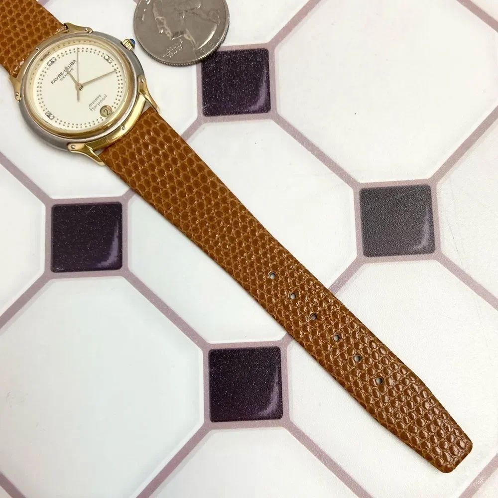 Vintage Favre-Leuba Geneve Swiss Made Diamond Accent Men's / Unisex Dress Watch