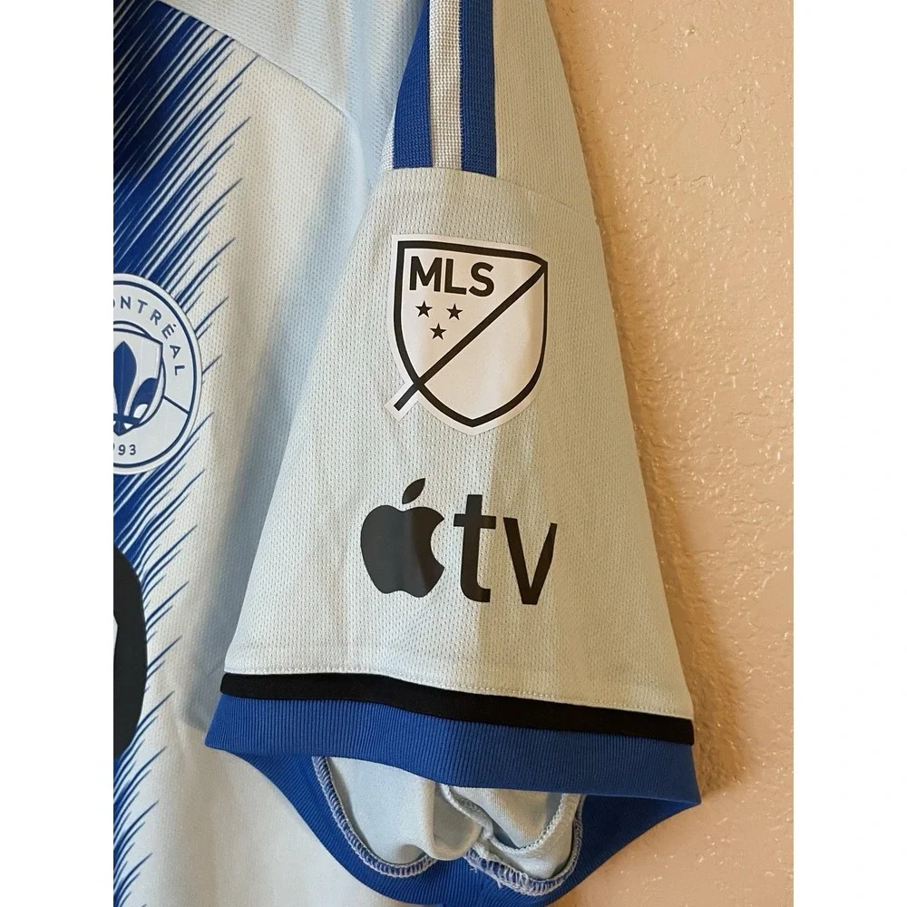 Men's 2XL NWT CF Montreal Kwadwo Opoku #7 Adidas 2024 Light Blue Jersey