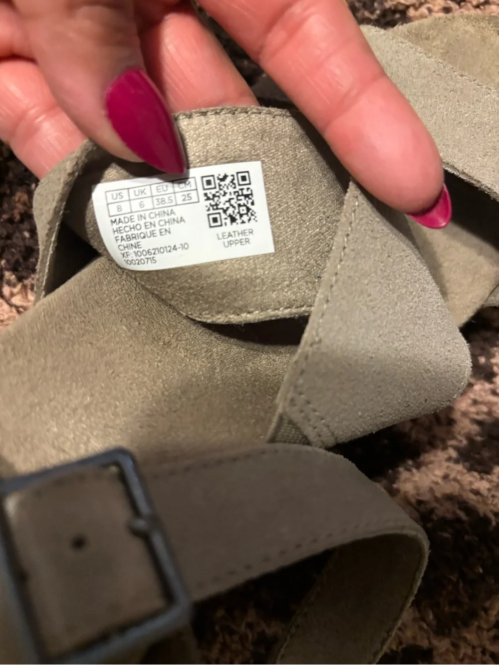 Toms olive suede
