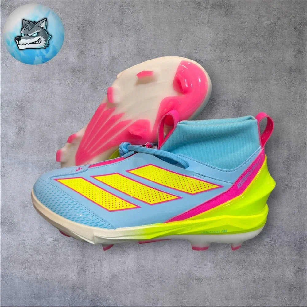 Adidas Adizero Impact + 2.0 TPU Baseball Cleats Columbia Blue Men Sz 11.5 JH6721