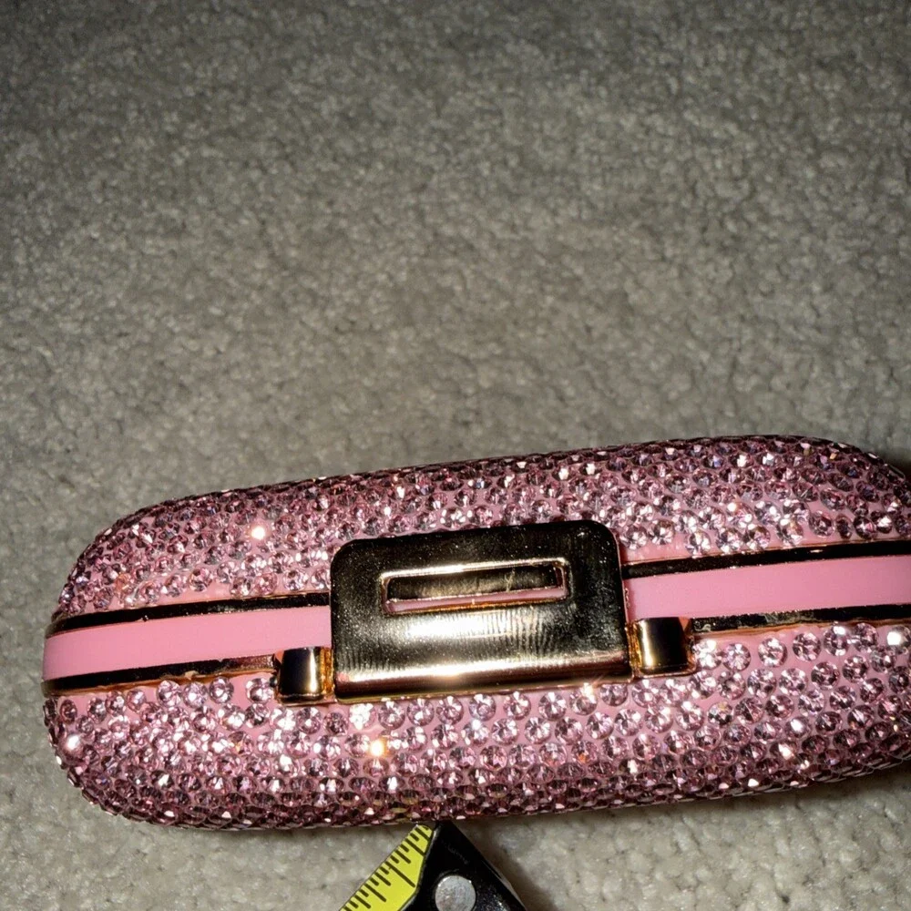 NEW Glitz & Glam 8 Compartment Travel Pill Cases PINK Rhinestones TikTok Viral