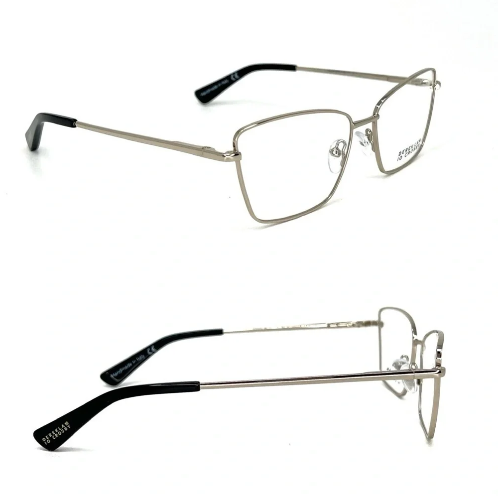New Derek Lam 10 Crosby Lane Frames Glasses Gold Black Full Rim Cat Eye Eyewear