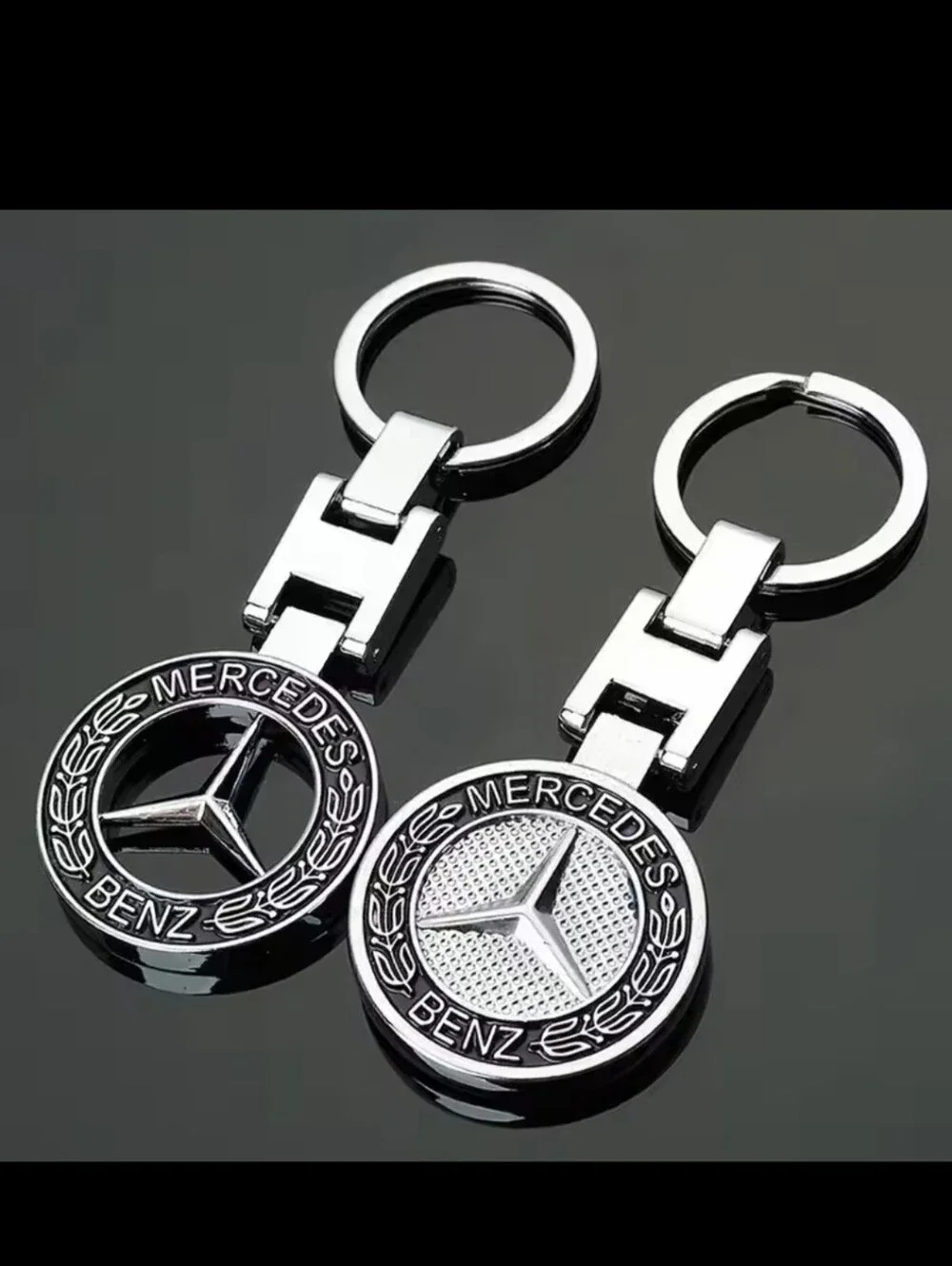 One Mercedes Benz metal sleek keychain choose one of 8 Styles Available