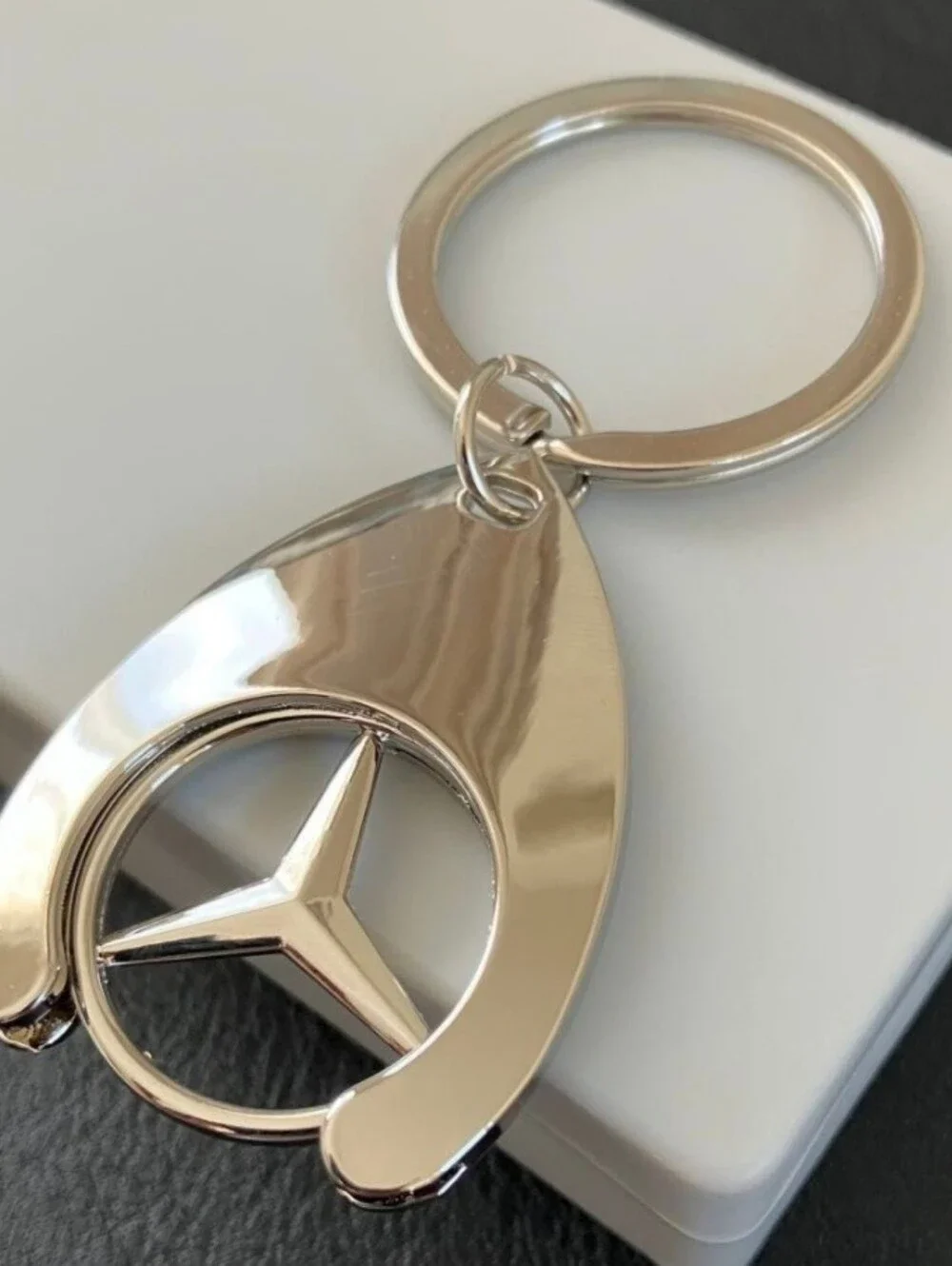 One Mercedes Benz metal sleek keychain choose one of 8 Styles Available