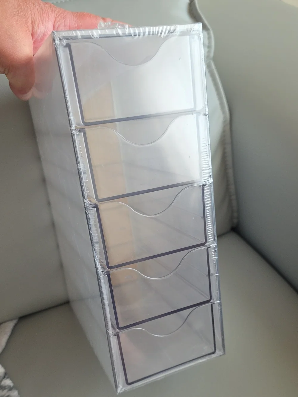 Clear Plastic 5 Drawers Storage Container NWT
