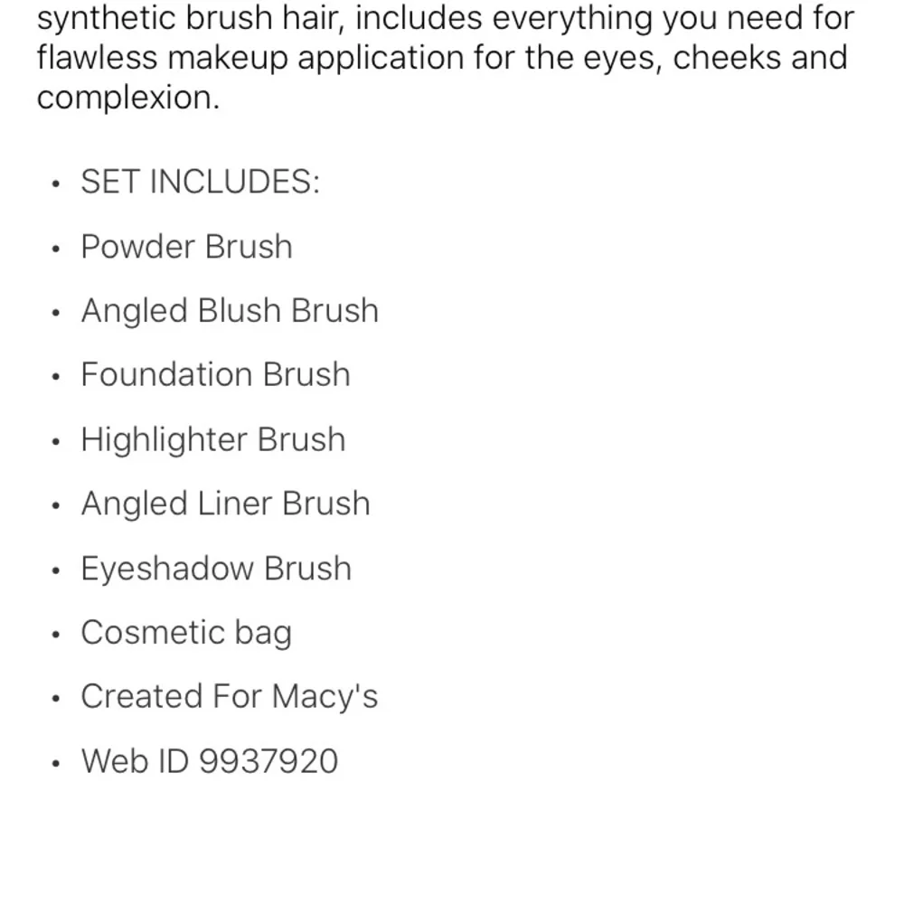 Glitterati Culture six brushes