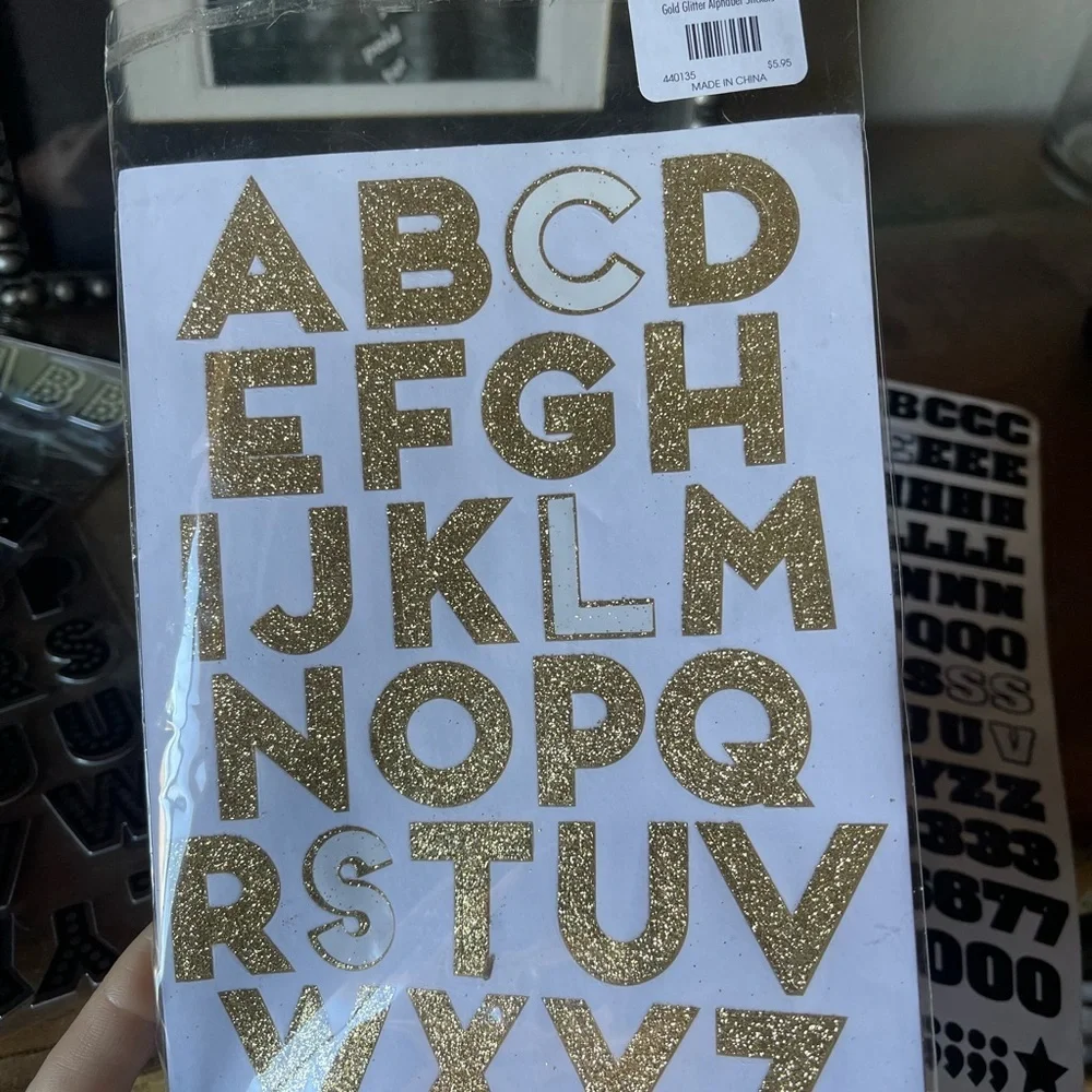 Sticker letter various sizes colors lot bulk