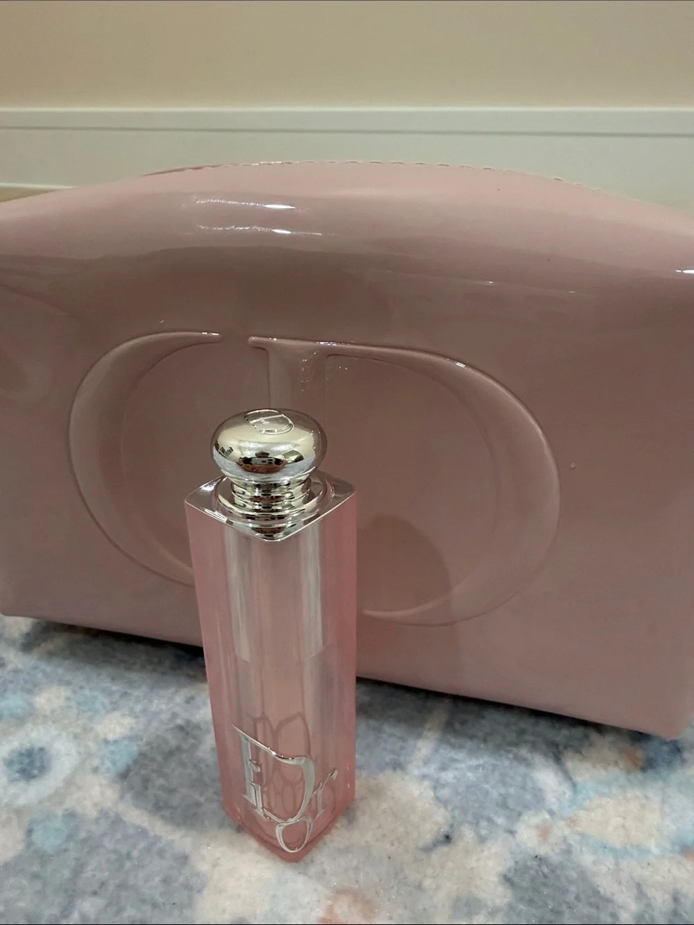 Dior Lip Addict Glow Balm with Blush Pink Pouch
