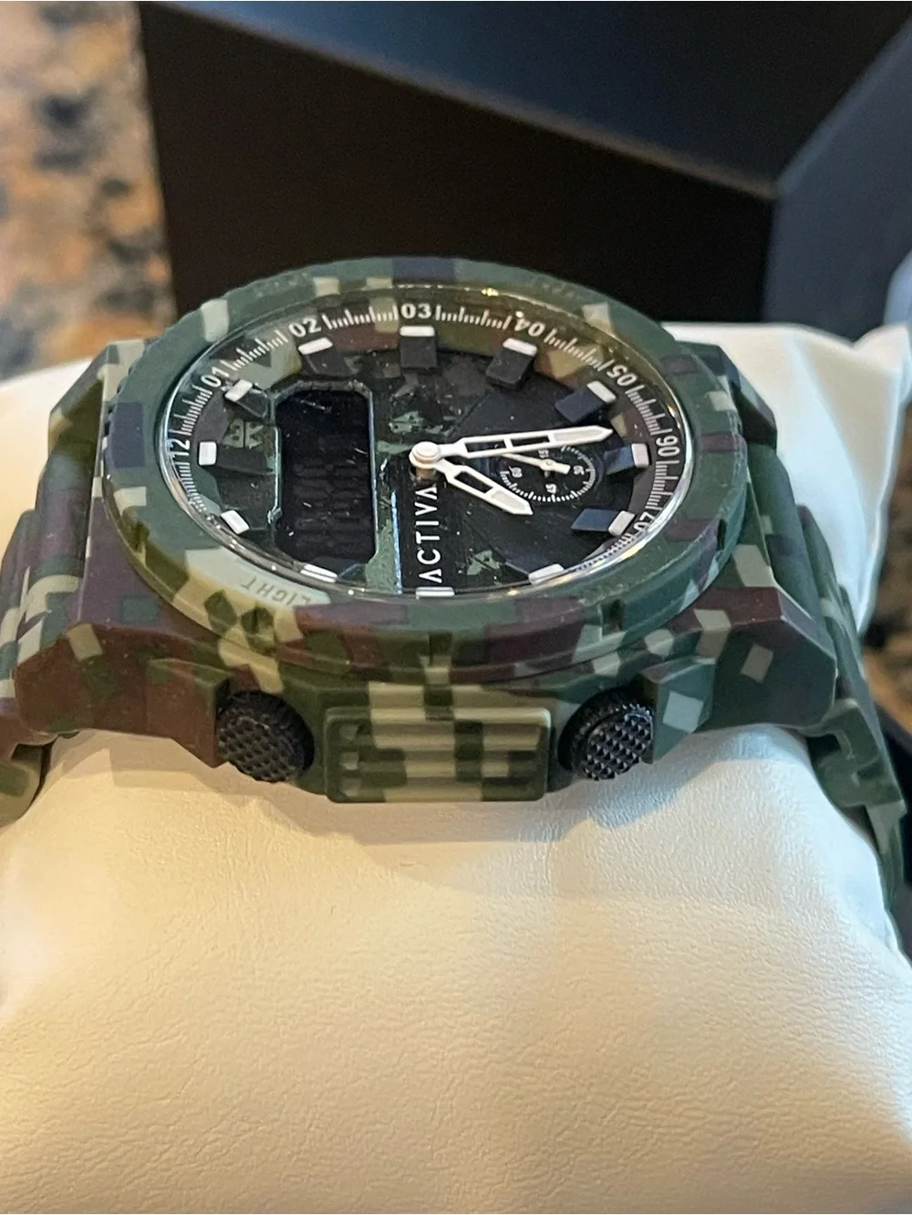 Activa X Invicta Men's Digital Watch - 47mm. Camouflage. Green (ACW2355-004) new