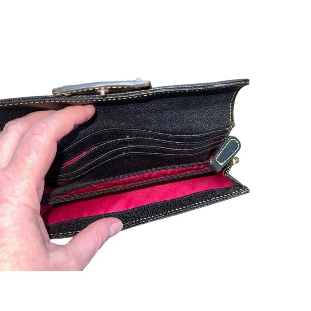 Nine West Black Wristlet Wallet with Zipper