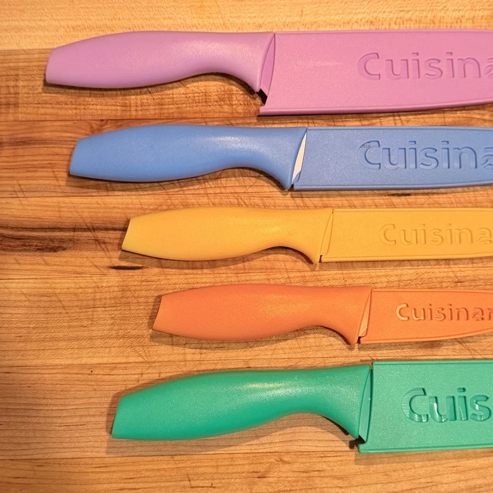 Cuisinart purple cutlery yellow