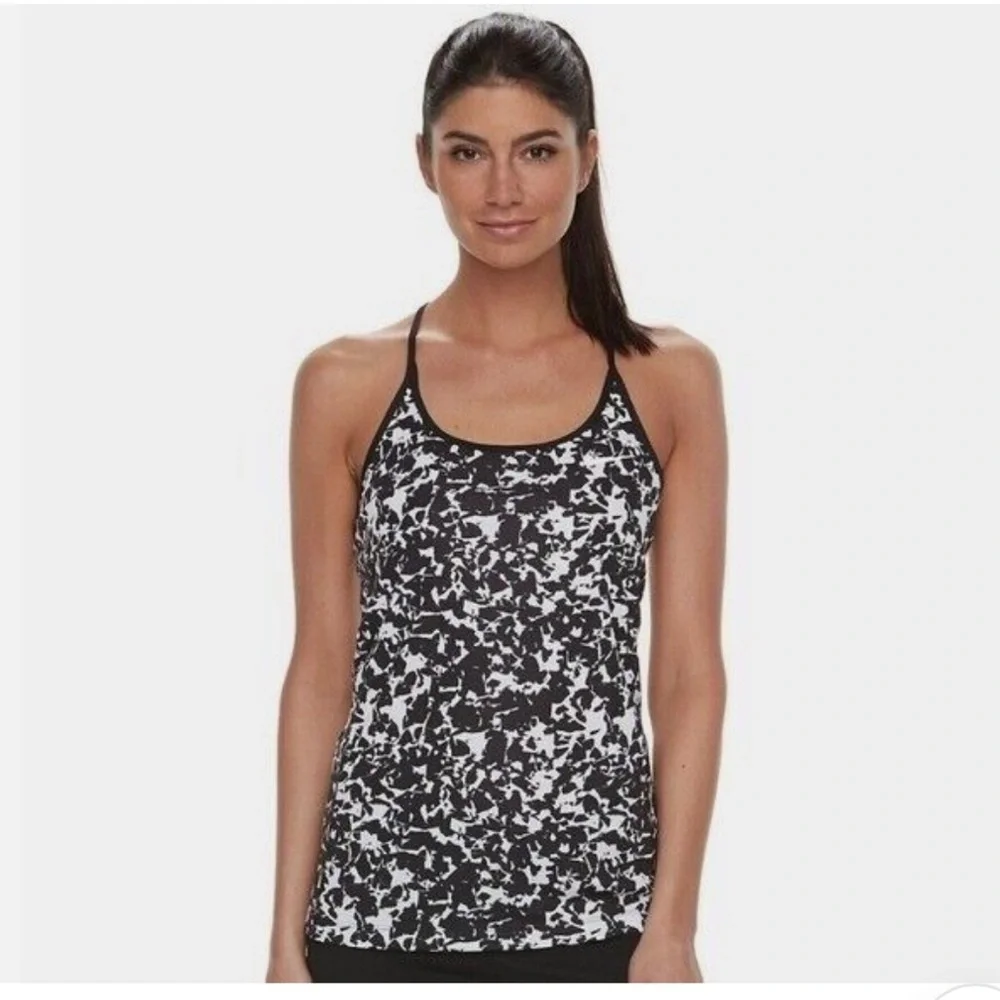 Nike Black and White Camisole Top