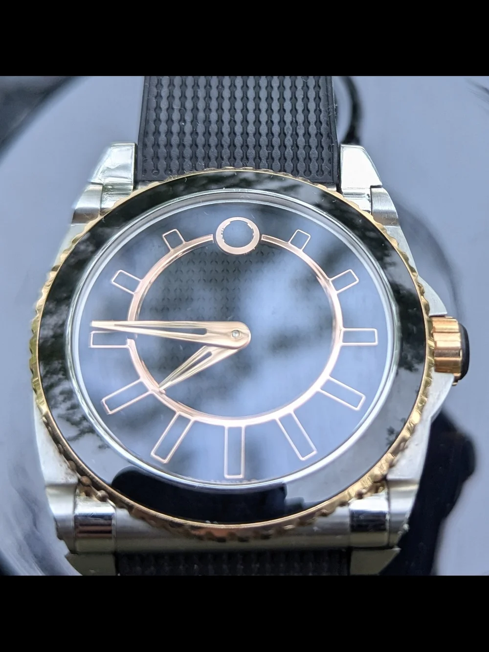 Movado Watch Mens 18K GOLD... MASTER $6995