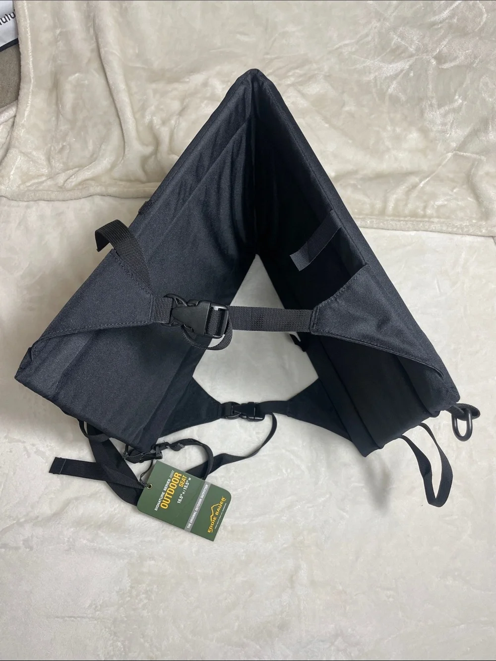 Eddie Bauer Black Foldable Outdoor Seat Messenger Bag