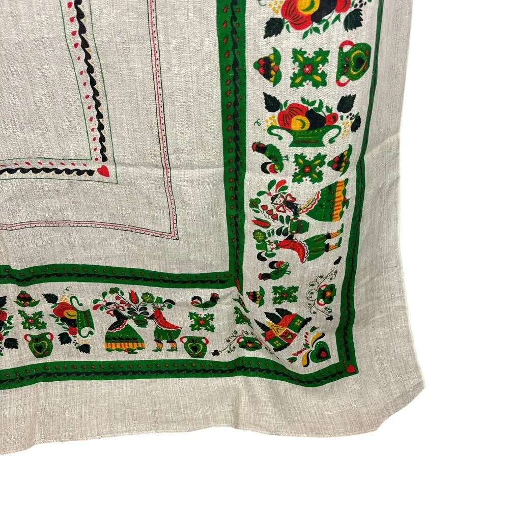 Vintage woven linen