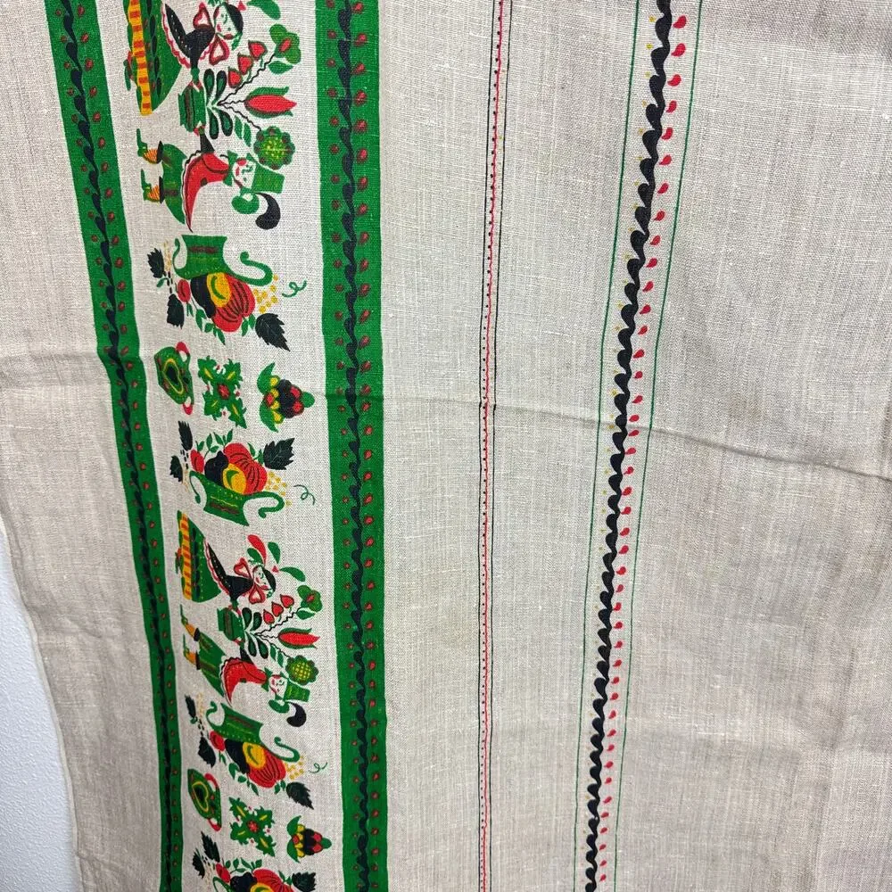 Vintage woven linen