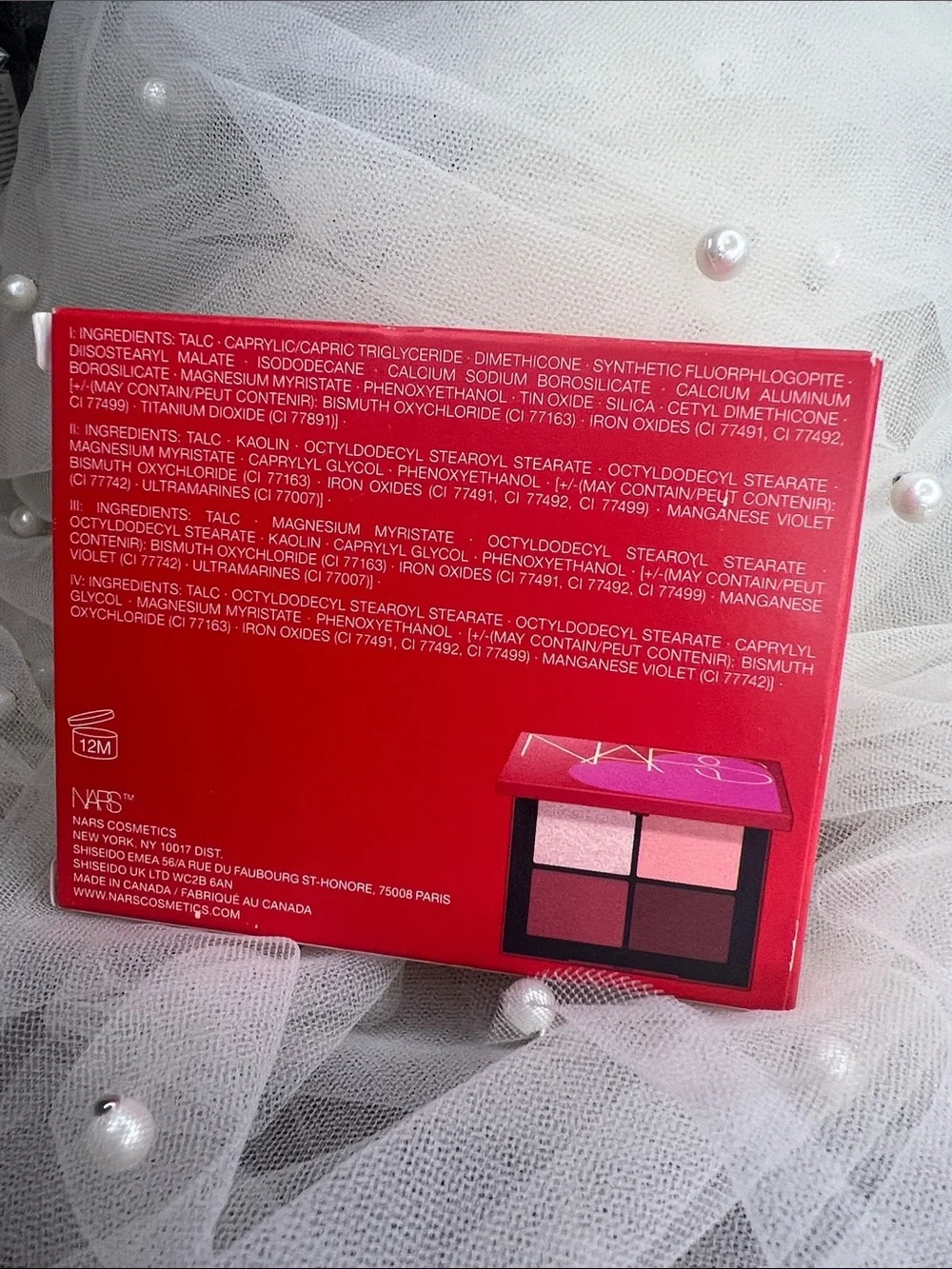 NARS Limited Edition Quad Eyeshadow Pallet