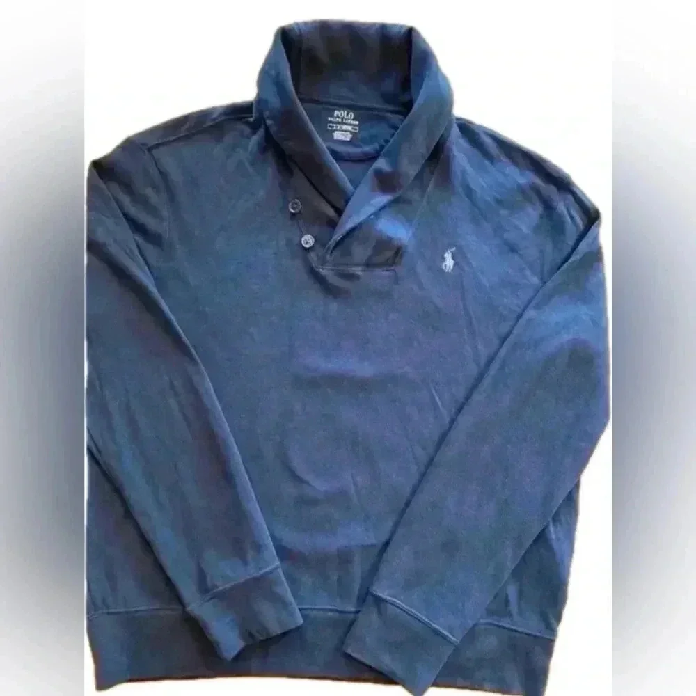 Polo Ralph Lauren Men’s Sweater Sweatshirt High Collar Blue M