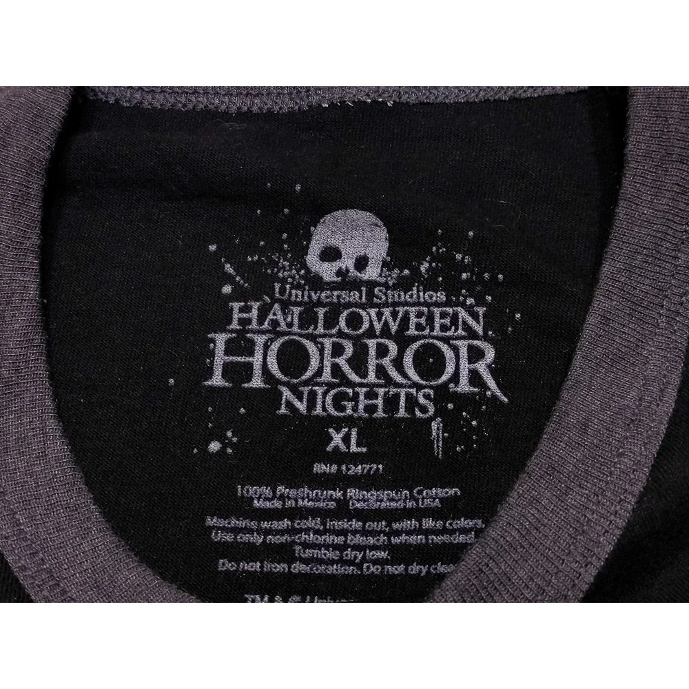 UNIVERSAL Halloween Horror Knights Chucky‎ Raglan Shirt 2023 Artist XL ~ New