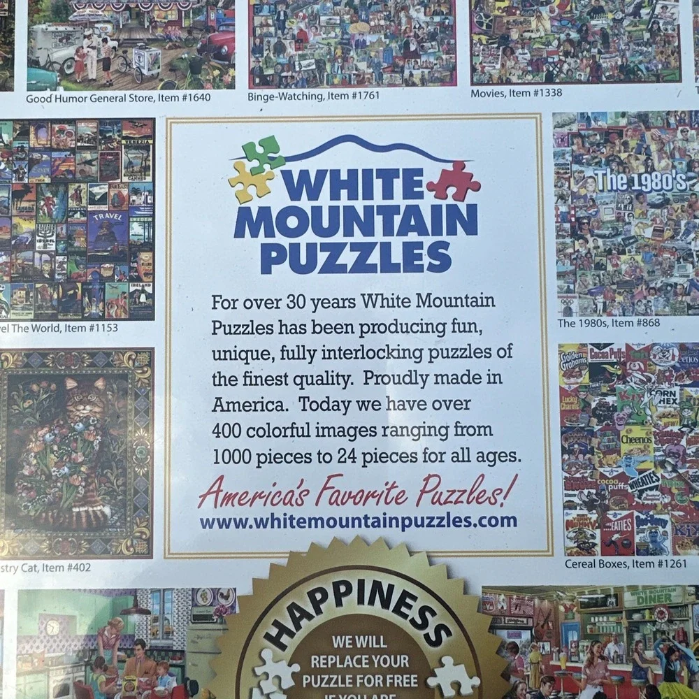 White Mountain levels cardboard