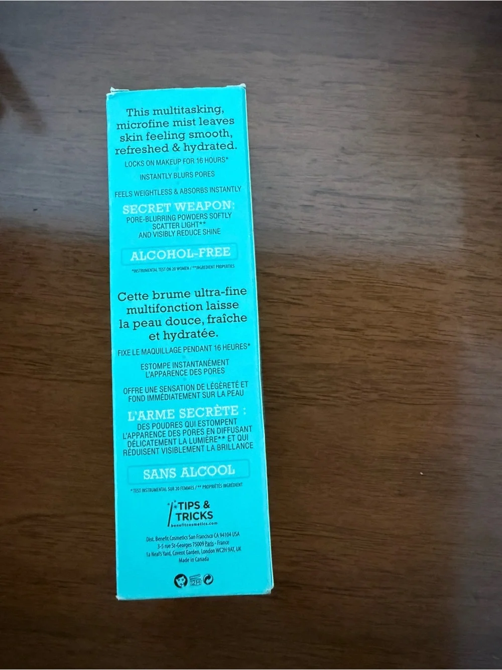 Benefit never opened