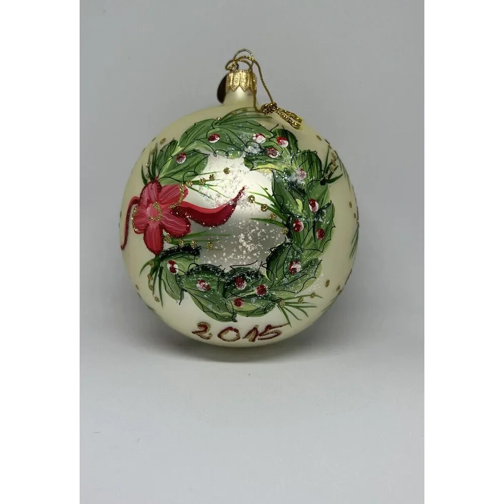 Pier 1 Imports Keepsake Christmas Ornament Handcrafted Lot Of 3 Glass SALE‎ ‼️