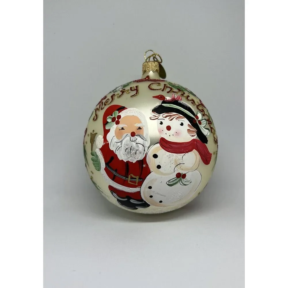 Pier 1 Imports Keepsake Christmas Ornament Handcrafted Lot Of 3 Glass SALE‎ ‼️