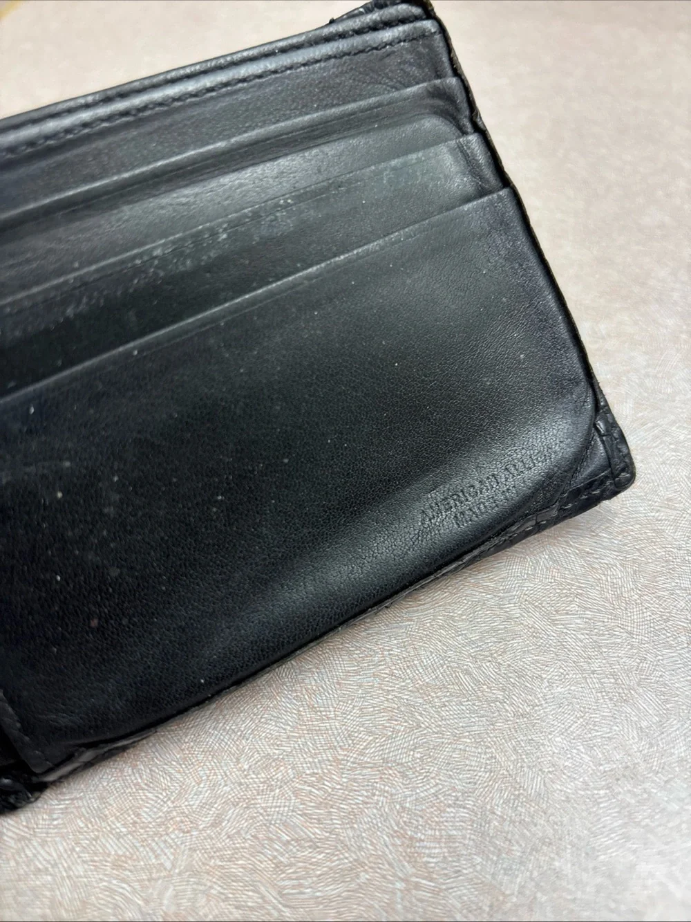 LAI Genuine American Alligator Leather Bi Fold Wallet Billfold Men’s USA Made