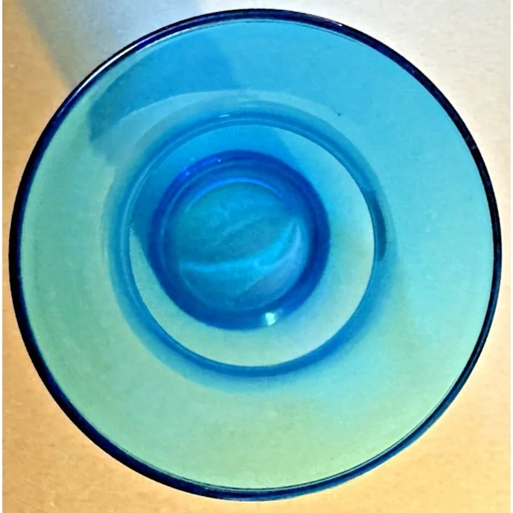 Royal Leerdam Williamsburg Blue Glass‎ Lamp/Lantern Globe