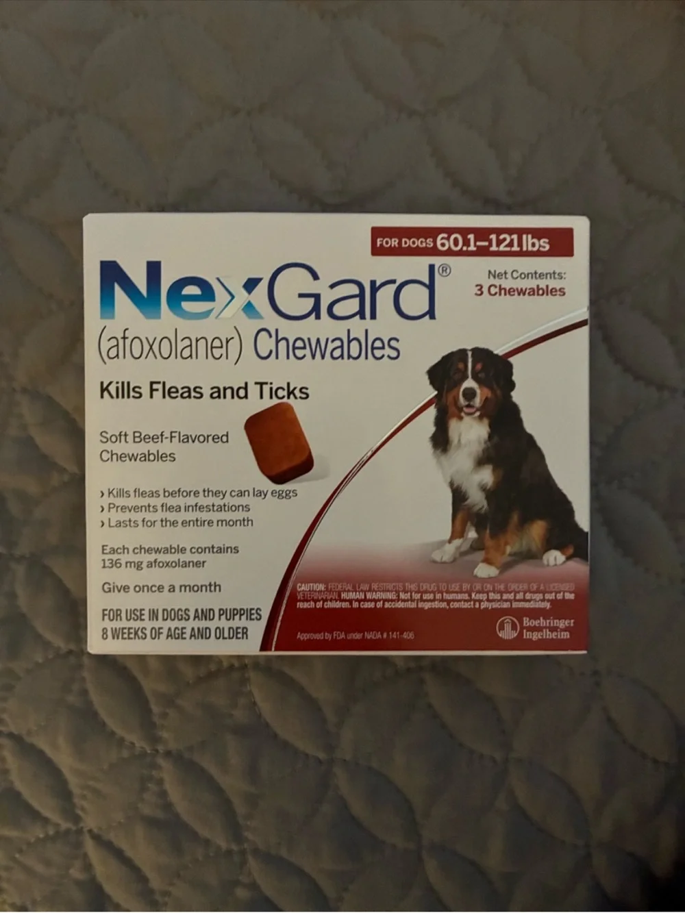 Nexgard  for Dogs (3 pack ) - 60.1–121 lbs