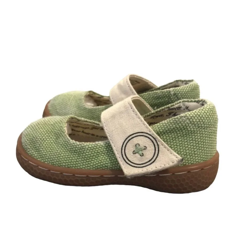 Livie & Luca Sz 4 Green Carta II Mary Jane Shoes