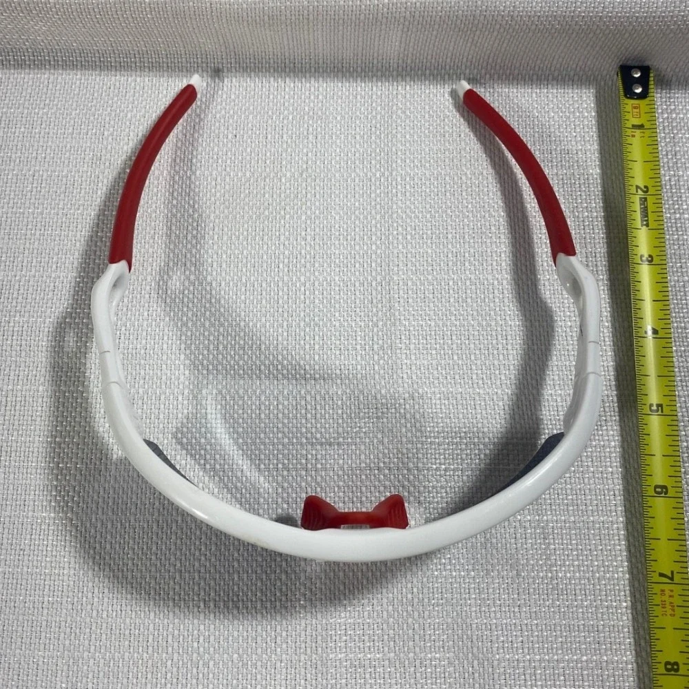 Oakley Radar Path Sunglasses White Red Blue Lens Sport Shield 09-6712