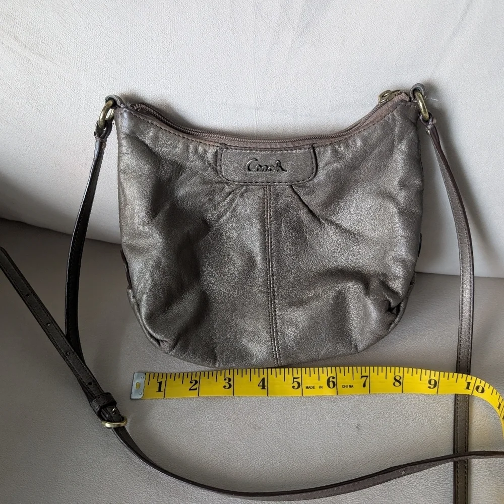 COACH Metallic Bronze Crossbody Bag