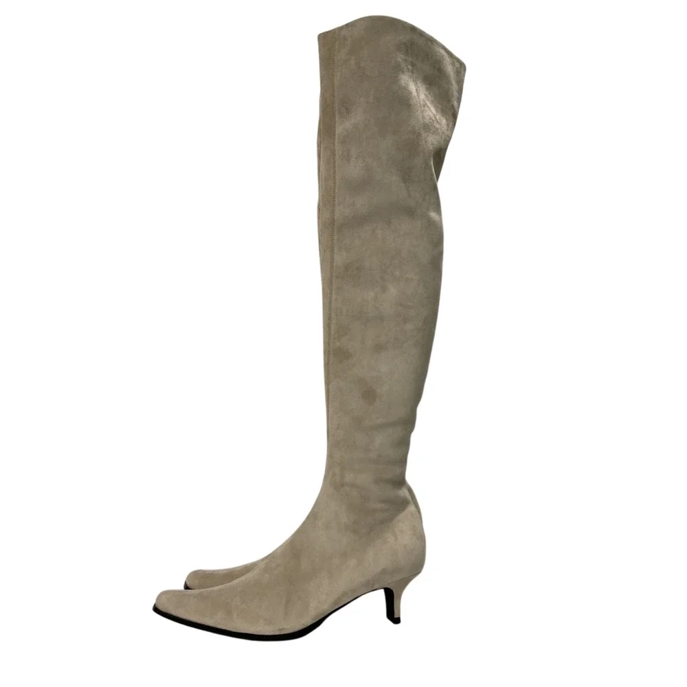 Jeffrey Campbell beige suede