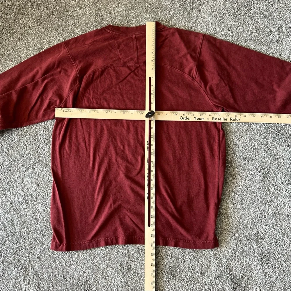 The north face shirt mens medium red maroon long sleeve casual‎ top outdoors