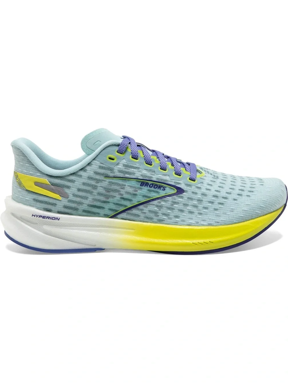 Brooks Women’s Hyperion Max Light Blue / Purple / Yellow (Size: 9-B Medium)