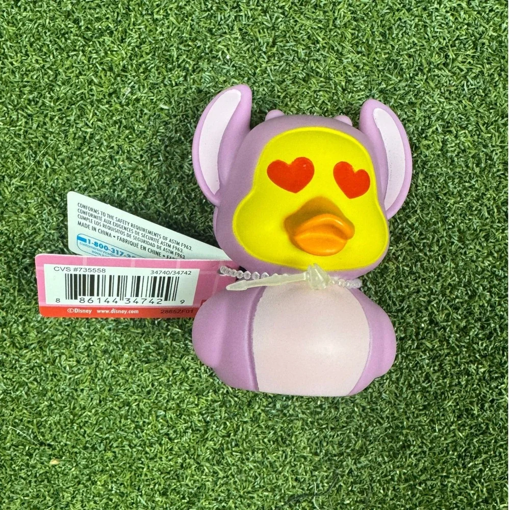 Disney Angel Rubber Duck Lilo Stitch Bath Toy Just‎ Play Collectible Figure