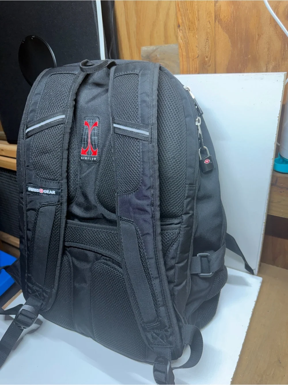 SwissGear Black Travel Laptop Backpack TSA Friendly Multi Pocket Business Bag