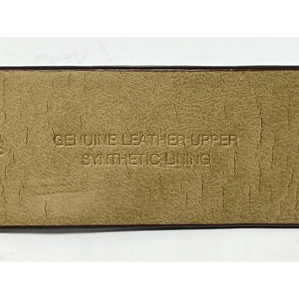 Talbots Womens S Leather Brown Belt Double Buckle Fits‎ 29.5