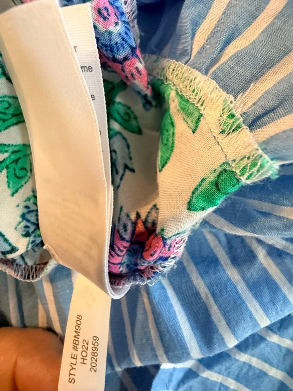 J.Crew Floral Mixed Print Sundress Tiered Striped Hem Cotton Cottagecore Dress