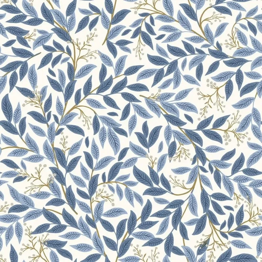 Rifle Paper Co Willowberry Blue 1 New Roll Wallpaper Pattern RF7461 Wall Decor