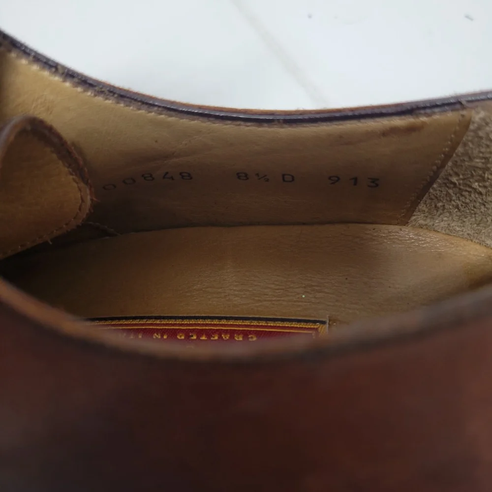 Cole Haan City Genuine Leather Crafted In Italy Oxford Shoes 00848 Size Men 8.5D